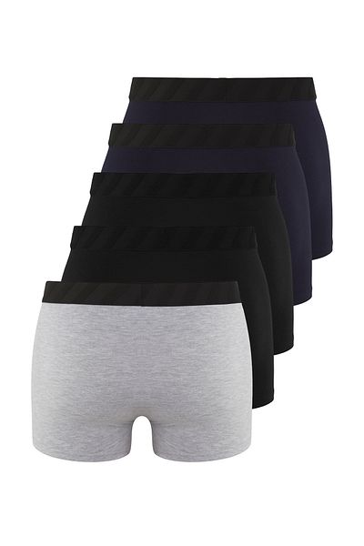 Trendyol Collection Navy Blue 5 τμχ Basic Flexible Cotton Soft Freeze Boxer TMNSS25BX00004