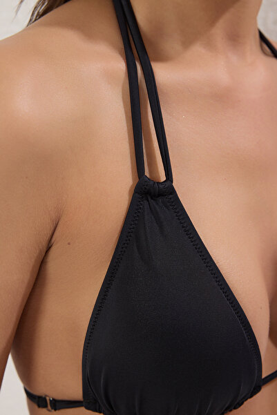 Trendyol Collection Black Triangle Bikini Top Tbess23Bu00107