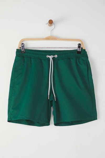 Trendyol Collection Smaragdgrüne, normale Standard-Badeshorts TMNSS20DS0023