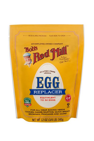 Bob's Red Mill Gluten Free Egg Replacer, 12oz - Vegan, Non-GMO, Equals 34 Eggs, Kosher, Paleo Friendly