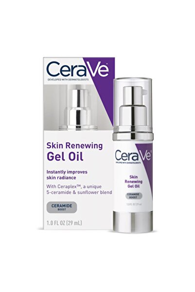 CeraVe Skin Renewing Gel Oil with CeraPlex & Hyaluronic Acid, Non-Greasy, Fra...