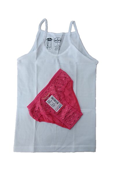 Pardon Girl's Underwear Set 6 Pieces Undershirt / 6 Pieces Panties (6 Pieces Socks Gift)