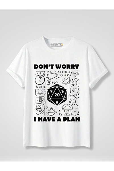 WEARTEX Roleplay Don'T Worry Printed Crew Neck Oversize Basic T-Shirt