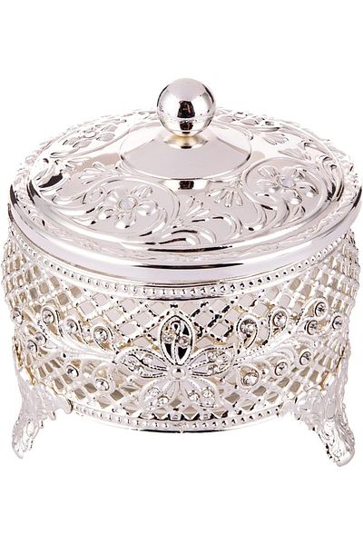 AKDC Sugar Pot S L(9CM) XW(9CM) XH(10CM) Silver
