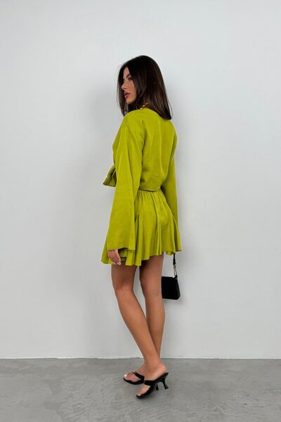 ASH GİYİM Elastic Waist Flared Skirt