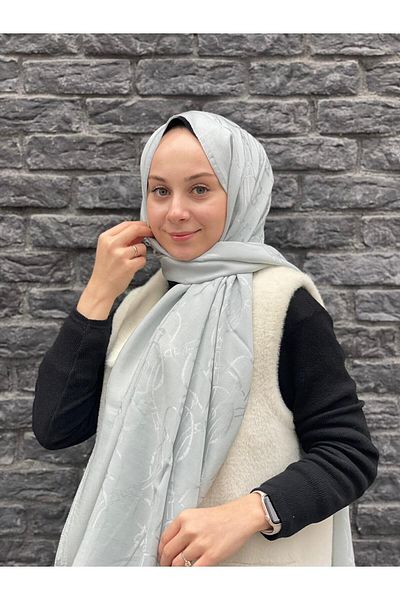 HAREM SCARF ΓΚΡΙ Χαρέμι ​​Σκαντζόχοιρος Maria Shawl