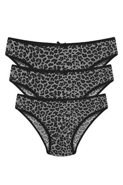 modaserdem Akbeniz 3-Pack Panties Gray 40261