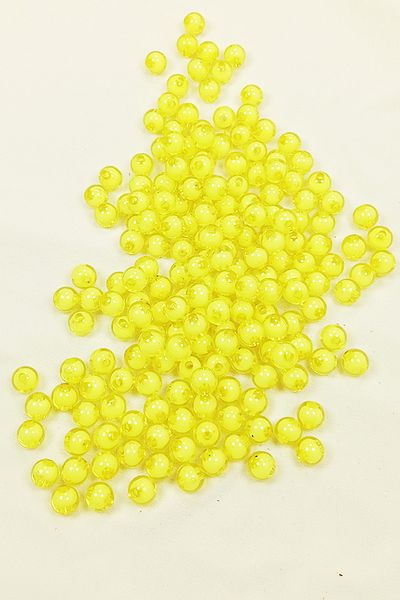 STUMBANNG Round beads inner beaded bracelet bag bead 8 mm 50 gr yellow - bnc467