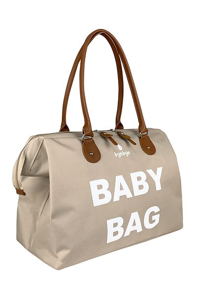 Stylo Baby Bag Printed Single Mother Baby Care Shoulder Bag - Mink
