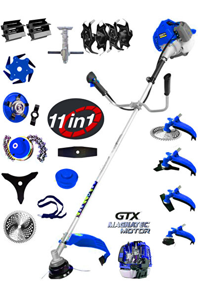 Eisenn Alman E-9900 11 İn 1 FULL Set Yan Tipi Benzinli Tırpan + Toprak Eşelem...