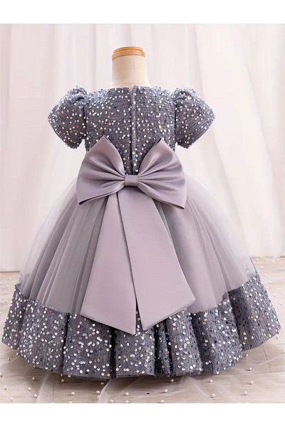 Mashotrend Dharma Flower Model Children's Evening Dress - Show Dress - Birthday Outfit Prom Dress Graduation Dress