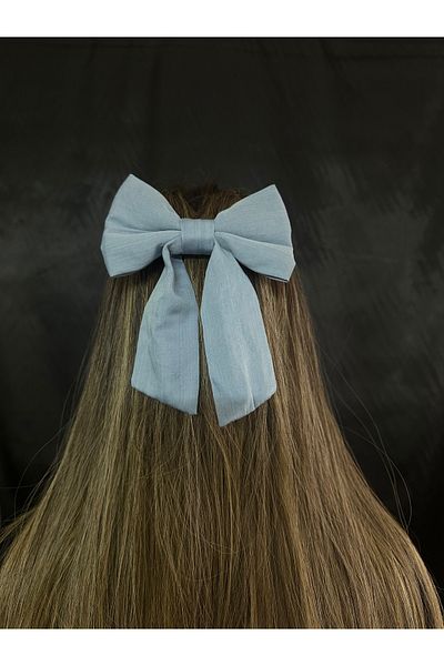 MegssStore Сини дънки - панделка и лента за коса
