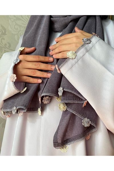 Nimet Abla Butik Hand Embroidered Prayer Robe Suit