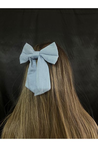 MegssStore Сини дънки - панделка и лента за коса