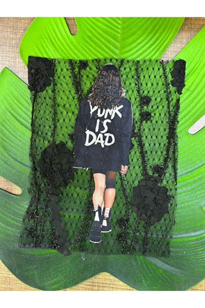 Gönülden Tasarım CRNI T Til DEVOJČIČINA ARMAKURSKA VEZICA 28X24 CM