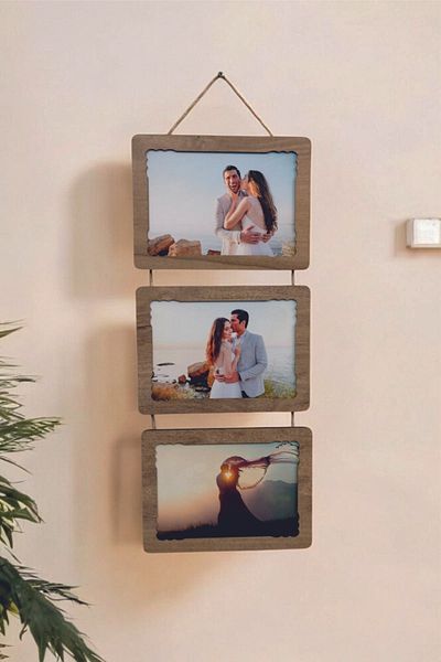 HANEM Drawstring Wooden 3-piece 15x21 Photo frame