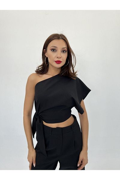 Kokosh moda Μαύρη μπλούζα μοντέλου 4643