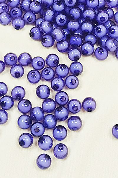 STUMBANNG Round Bead Beaded Inside Bracelet Bag Bead 8 mm 50 Gr Magenta - Bnc472