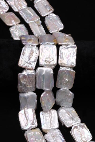 Alibaba Doğaltaş İnci Doğal Taş Dizi 18 x 25 mm Dikdörtgen Kesim