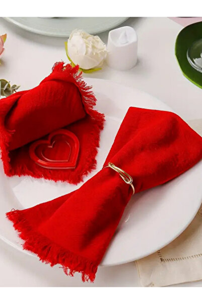 Menar Tasarım Infinity Symbol Metal Napkin Ring 6-Piece Design Napkin Ring