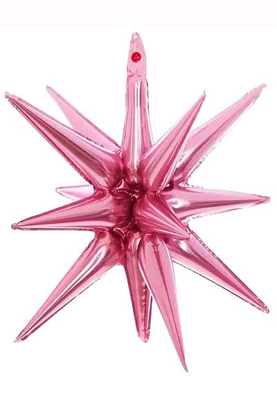BeySüS Pink Starburst Polar Star Foil Balloon