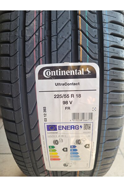 Continental 225/55R18 Ultra Contact 98V FR Set olarak (4 ADET) A serisi 69db 2025 Üretim*