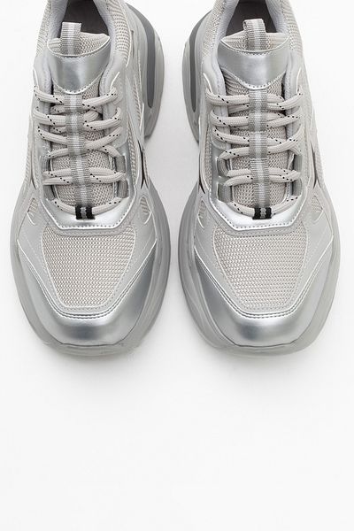 LuviShoes Pantofi sport pentru femei MARRON Gri argintiu
