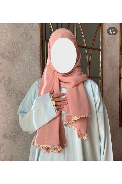 Nimet Abla Butik Hand Embroidered Prayer Robe Suit