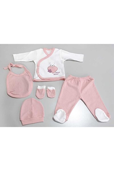 Sönmez Baby SWEET HEART PAMUKLU BEŞLİ ZIBIN SET KIZ BEBE TAKIMI