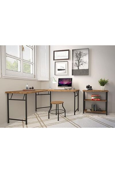 Delacora Edgewater 3-Shelves Book Case