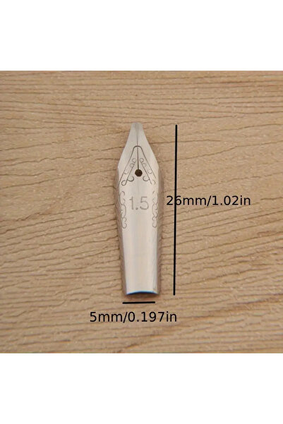 Sanathobi Kaligrafi divit uç seti, dolma kalem uçları, paslanmaz çelik 0.7-2.9mm arası-6 adet set