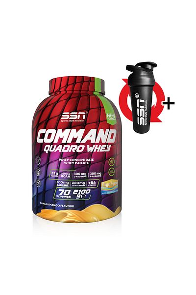 SSN Sports Style Nutrition Command Quadro Whey 2100 Gr (Banana Mango) Protein Powder