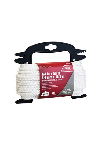 ACE High Strength Abrasion Resistant Braided Nylon Cord 6.4mm x 15.2m