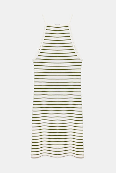 No Matter What Halter izrez Prugasto Mini haljina