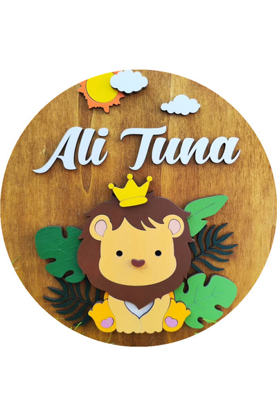 ÇUKUROVA ÜTÜ Kişiye Özel İsimlik Kapı Süsü Hoşgeldin Bebek Çocuk Odası 15