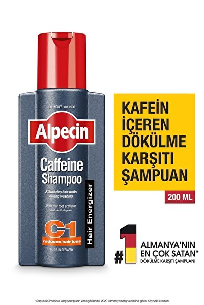 ALPECE C1 - Kafeinli Dökülme Karşıtı Şampuan Caffeine Şhampoo
