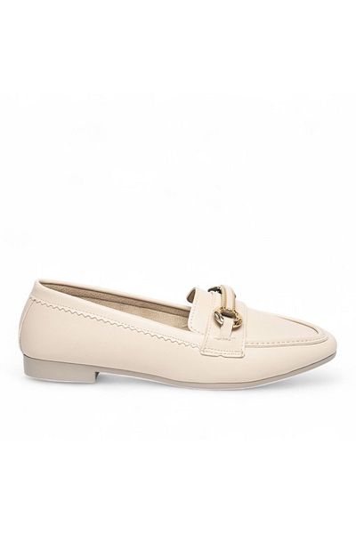 Buem Flat Sole Easy to Use Matte Faux Leather Comfortable Daily Buckle Women's Ballerinas