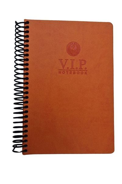Gıpta Vip Spiral Leather Cover Notebook 140 Sheets Checkered 17x24