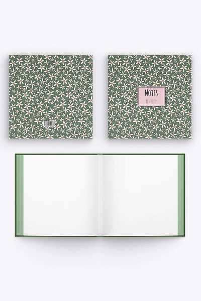 My Mia Art Σετ σημειωματάριων χωρίς γραμμή 16*16 Edge Printed 60 σημειώσεις με 6