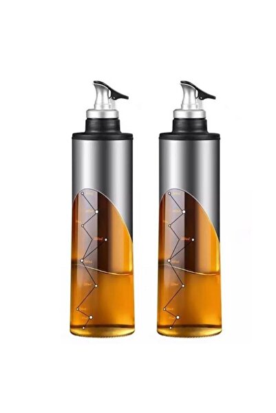 AROW Elvira Borosilicate Glass Oil Bottle 650ml 2 Pieces 3510