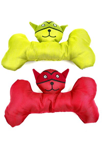 Tasma Market Water Resistant Dog Figure Bone Model Dog Toy Set of 2