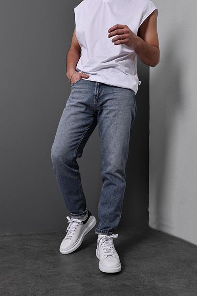 Slatra Ανδρικό παντελόνι Boyfriend Blue Stone