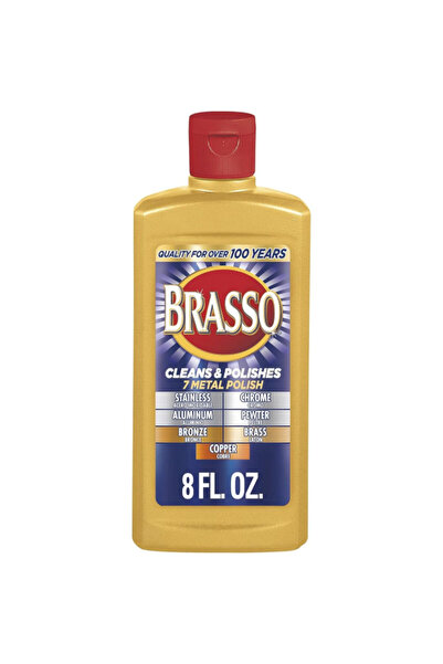 Brasso كريم تلميع المعادن متعدد الأغراض يدوم طويلاً 8 أونصة