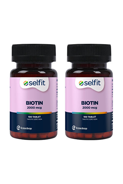 Selfit Biotin 2000 mcg 100 Tablet x 2