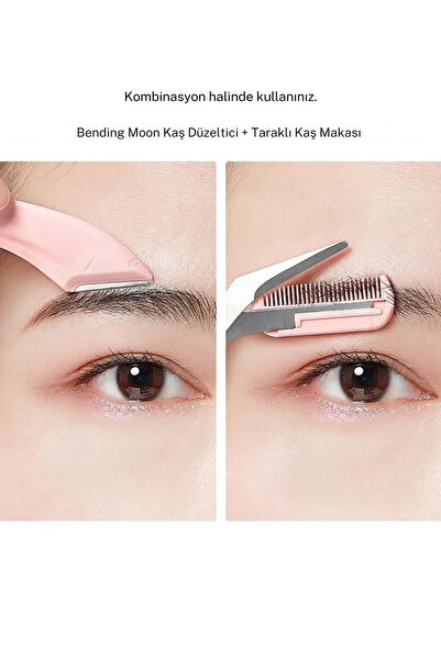 Genel Markalar Kadın Kaş Kesme Makası + 2'li Kaş Usturası Seti Yüz Jileti Bıyık Alma Kaş Usturası Epilasyon Ustura
