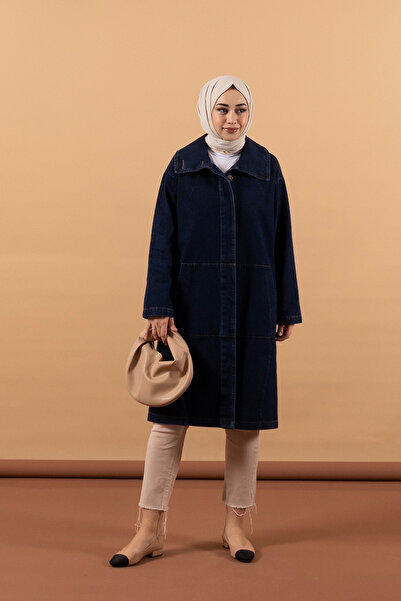 Stilife Джинсова куртка з синьою комірцевою деталлю