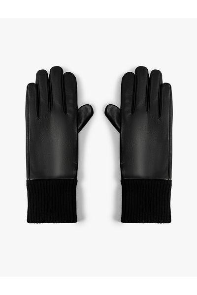 Koton Mănuși din piele artificială - cu elastic la încheietură