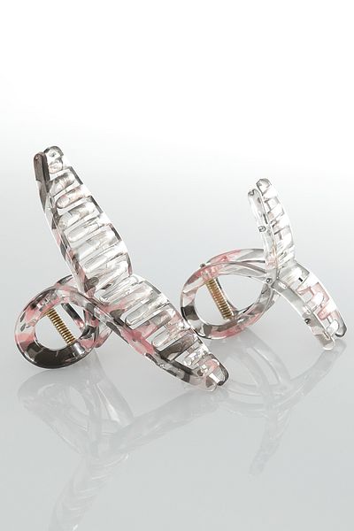 Miorre Set of 2 Patterned Shiny Non-Slip Hair Clips