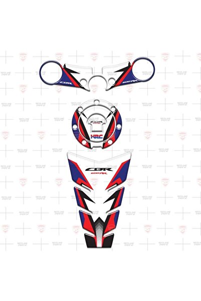 Redline Grafik CBR 600rr 2007-2017 HRC Tank Pad Depo Kapak Gidon Pad Set