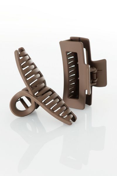 Miorre Set of 2 Non-Slip Matte Look Clothespin Hair Clips